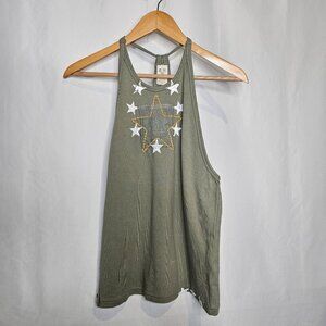 We The Free Lieutenant Tank Top in Army Green Size S
